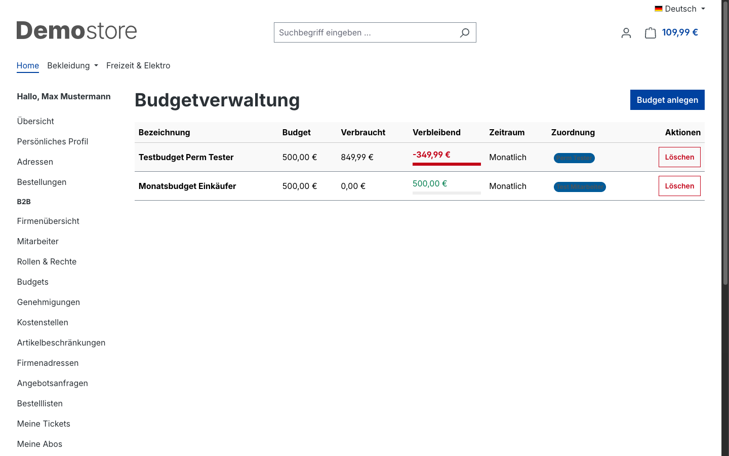 Budgetverwaltung
